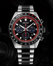 Load image into Gallery viewer, Seiko Prospex Speedtimer Solar Chronograph Datsun 240Z Collaboration Limited Edition Black Dial Two Tone Steel Strap Watch for Men - SSC957