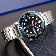 Load image into Gallery viewer, Seiko 5 Sports Automatic Blue Dial Silver Steel Strap Watch for Men - SRPC63J1