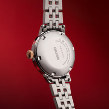 Load image into Gallery viewer, Seiko Presage Cocktail Time Skydiving Automatic Diamonds Mother of Pearl Dial Silver Steel Strap Watch for Women - SRE009J1