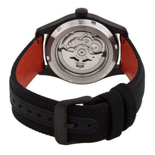 Load image into Gallery viewer, Seiko 5 Sports Flieger Pilot Automatic Black Dial Black Nylon Strap Watch for Men - SRPH33K1