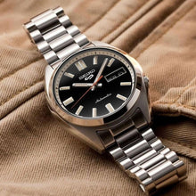 Load image into Gallery viewer, Seiko 5 Sports SNXS Series Automatic Black Dial Silver Steel Strap Watch for Men - SRPK89K1
