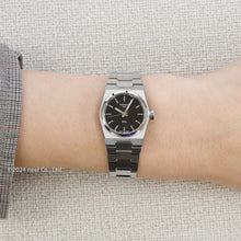Load image into Gallery viewer, Tissot PRX Quartz Diamonds Black Dial Silver Steel Strap Watch for Women - T137.010.11.056.00