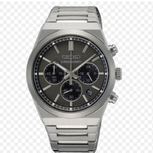 Load image into Gallery viewer, Seiko Conceptual Chronograph Grey Dial Silver Steel Strap Watch for Men - SSB455P1