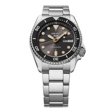 Load image into Gallery viewer, Seiko 5 Sports SKX Street Stonewash Black Dial Silver Steel Strap Watch for Men - SRPL79K1