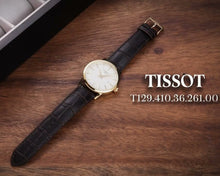 Load image into Gallery viewer, Tissot Classic Dream Ivory Dial Brown Leather Strap Watch for Men - T129.410.36.261.00