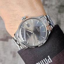 Load image into Gallery viewer, Seiko Presage Cocktail Time Automatic Black Dial Silver Steel Strap Watch for Men - SRPE17J1