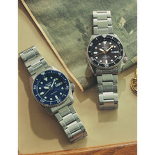 Load image into Gallery viewer, Seiko 5 Sports SKX Street Denim Blue Dial Silver Steel Strap Watch for Men - SRPL77K1