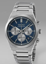 Load image into Gallery viewer, Seiko Conceptual Chronograph Blue Dial Silver Steel Strap Watch for Men- SSB453P1