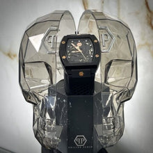 Load image into Gallery viewer, Philipp Plein The $Keleton Black Dial Black Silicone Strap Watch for Men - PWVBA0523