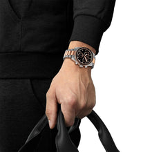 Load image into Gallery viewer, Tissot PR516 Chronograph Black Dial Two Tone Steel Strap Watch for Men - T149.417.22.051.01