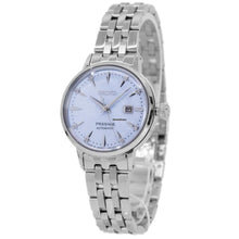 Load image into Gallery viewer, Seiko Presage Cocktail Time Automatic Skydiving Diamonds Blue Dial Silver Steel Strap Watch for Women - SRE007J1