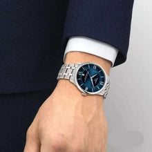 Load image into Gallery viewer, Tissot Chemin Des Tourelles Powermatic 80 Blue Dial Silver Steel Strap Watch for Men - T139.407.11.048.00
