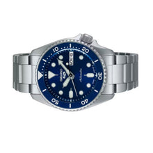 Load image into Gallery viewer, Seiko 5 Sports SKX Street Denim Blue Dial Silver Steel Strap Watch for Men - SRPL77K1