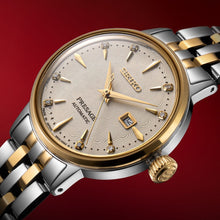 Load image into Gallery viewer, Seiko Presage Cocktail Time Automatic Diamonds White Dial Two Tone Steel Strap Watch for Women - SRE010J1