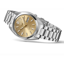 Load image into Gallery viewer, Seiko 5 Sports SNXS Automatic Gold Dial Silver Steel Strap Watch for Men - SRPL59K1