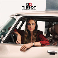Load image into Gallery viewer, Tissot SRV White Mother of Pearl Dial Black Leather Strap Watch for Women - T160.110.36.113.00