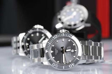 Load image into Gallery viewer, Tissot Seastar 1000 Powermatic 80 Grey Dial Silver Steel Strap Watch for Men - T120.407.11.081.01