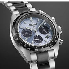 Load image into Gallery viewer, Seiko Prospex Speedtimer Solar Chronograph Limited Edition Blue Dial Two Tone Steel Strap Watch for Men - SSC909
