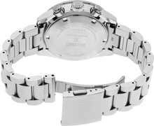 Load image into Gallery viewer, Seiko Prospex US Special Edition Speedtimer Solar Chronograph Red Dial Silver Steel Strap Watch for Men - SSC927