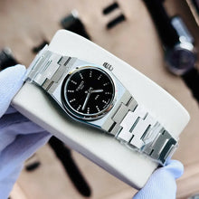 Load image into Gallery viewer, Tissot PRX Quartz Diamonds Black Dial Silver Steel Strap Watch for Women - T137.010.11.056.00
