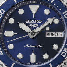 Load image into Gallery viewer, Seiko 5 Sports SKX Street Denim Blue Dial Silver Steel Strap Watch for Men - SRPL77K1