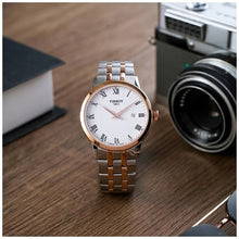 Load image into Gallery viewer, Tissot T Classic Dream Quartz White Dial Two Tone Steel Strap Watch for Men - T129.410.22.013.00