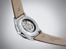 Load image into Gallery viewer, Tissot Chemin des Tourelles Automatic Powermatic 80 Ivory Dial Green Leather Strap Watch for Men - T139.407.16.261.00