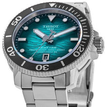 Load image into Gallery viewer, Tissot Seastar 2000 Professional Powermatic 80 Blue Dial Silver Steel Strap Watch for Men - T120.607.11.041.00