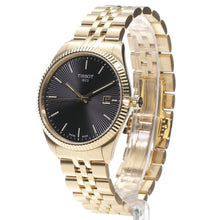 Load image into Gallery viewer, Tissot Ballade Quartz Black Dial Gold Steel Strap Watch for Men - T156.410.33.051.00