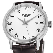 Load image into Gallery viewer, Tissot T Classic Dream Quartz White Dial Brown Leather Strap Watch for Men - T129.410.16.013.00