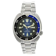 Load image into Gallery viewer, Seiko Prospex Deep Blue Batman Turtle Diver's Automatic Blue Dial Silver Steel Strap Watch for Men - SRPC25J1