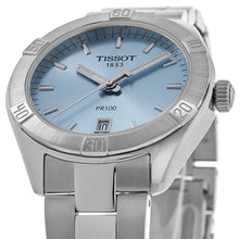 Load image into Gallery viewer, Tissot PR 100 Sport Chic Lady Blue Dial Silver Steel Strap Watch for Women - T101.910.11.351.00