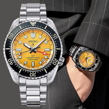 Load image into Gallery viewer, Seiko Prospex The Night of Siam Limited Edition Yellow Dial Silver Steel Strap Watch for Men - SPB487J1