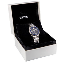 Load image into Gallery viewer, Seiko 5 Sports SKX Street Denim Blue Dial Silver Steel Strap Watch for Men - SRPL77K1