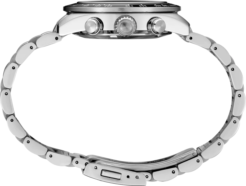 Seiko Prospex Speedtimer Solar Chronograph Silver Dial Silver Steel Strap Watch for Men - SSC911