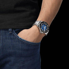 Load image into Gallery viewer, Tissot Seastar 2000 Professional Powermatic 80 Blue Dial Silver Steel Strap Watch for Men - T120.607.11.041.01