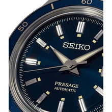 Load image into Gallery viewer, Seiko Presage Style60's Automatic Blue Dial Silver Steel Strap Watch for Men - SRPG05J1