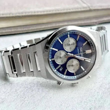 Load image into Gallery viewer, Seiko Conceptual Chronograph Blue Dial Silver Steel Strap Watch for Men- SSB453P1