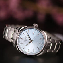 Load image into Gallery viewer, Tissot PR 100 Ice Blue Dial Silver Steel Strap Watch for Women - T150.210.11.351.00