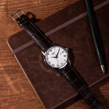 Load image into Gallery viewer, Tissot T Classic Dream Quartz White Dial Brown Leather Strap Watch for Men - T129.410.16.013.00