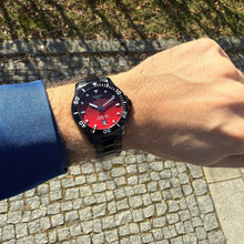 Load image into Gallery viewer, Tissot Seastar 1000 Red Dial Black Steel Strap Watch for Men - T120.410.33.421.00