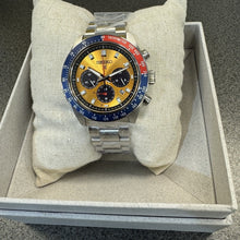 Load image into Gallery viewer, Seiko Prospex Solar Chronograph 1969 Re-interpretation Orange Dial Silver Steel Strap Watch for Men - SSC947