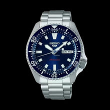 Load image into Gallery viewer, Seiko 5 Sports SKX Automatic Blue Dial Silver Steel Strap Watch for Men - SRPL83K1