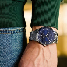 Load image into Gallery viewer, Tissot Chemin Des Tourelles Powermatic 80 Blue Dial Silver Steel Strap Watch for Men - T139.407.11.048.00