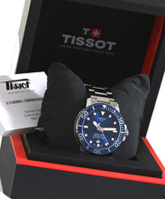 Load image into Gallery viewer, Tissot Seastar 1000 Powermatic 80 Blue Dial Silver Steel Strap Watch for Men - T120.407.11.041.03