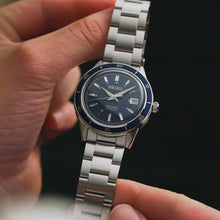 Load image into Gallery viewer, Seiko Presage Style60's Automatic Blue Dial Silver Steel Strap Watch for Men - SRPG05J1