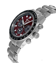 Load image into Gallery viewer, Seiko Prospex US Special Edition Speedtimer Solar Chronograph Red Dial Silver Steel Strap Watch for Men - SSC927
