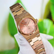 Load image into Gallery viewer, Tissot PRX Diamonds Rose Gold Dial Rose Gold Steel Strap Watch for Women - T137.010.33.506.00