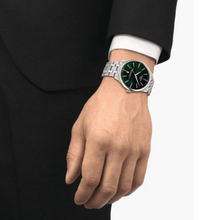 Load image into Gallery viewer, Tissot Chemin des Tourelles Powermatic 80 Green Dial Silver Steel Strap Watch for Men - T139.407.11.091.00