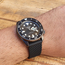 Load image into Gallery viewer, Seiko 5 Sports SKX Series Automatic Black Dial Black Silicone Strap Watch for Men - SRPD65K2